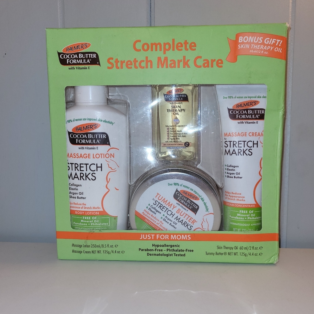 PALMER'S COCOA BUTTER COMPLETE STRETCH MARK CARE SET BRAND NEW
